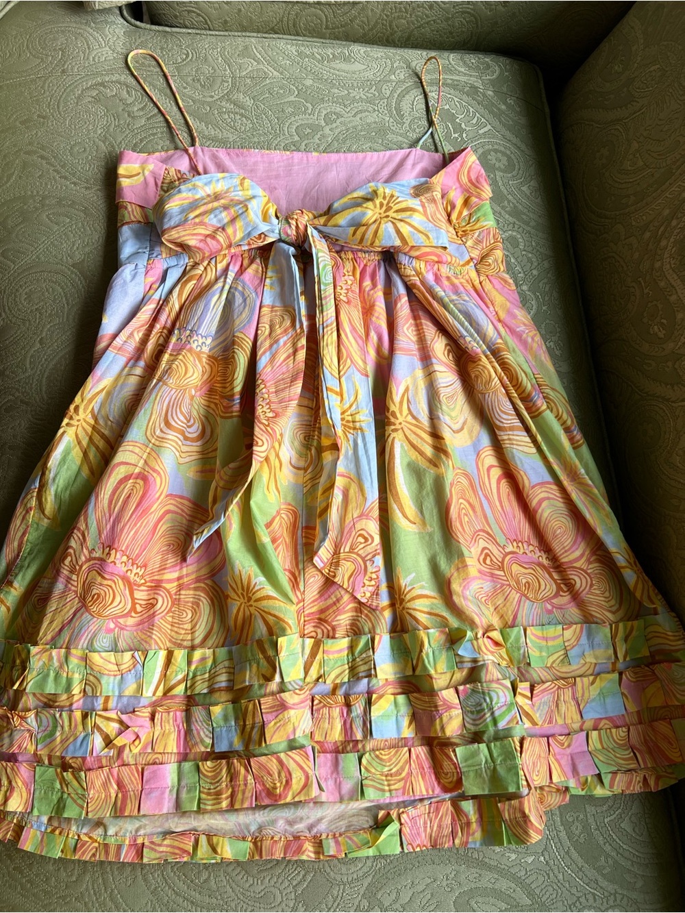 NWT Anthropologie Farm Rio Sleeveless Printed Mini Dress Size XL - Picture 7 of 15